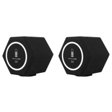 2X C2 Microphone -Filter Wind Shield Acoustic for Record Studios Mic Sound-Absorbing Foam Vocal Isolation