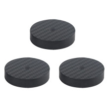3X Carbon Fiber Speaker Isolation 40x10mm Spikes Base Pad Speaker Stand Feet HiFi AMP Speaker Pad