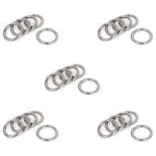 40mm X 5mm Stainless Steel Webbing Strapping Welded O Rings 25 Pcs