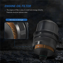 3 PeçAs Filtro de ÓLeo Do Motor Do Carro para Gladiator JL RAM 1500 2020 2021 68507598AA 68498720AA TampãO da Caixa Do Filtro de ÓLeo