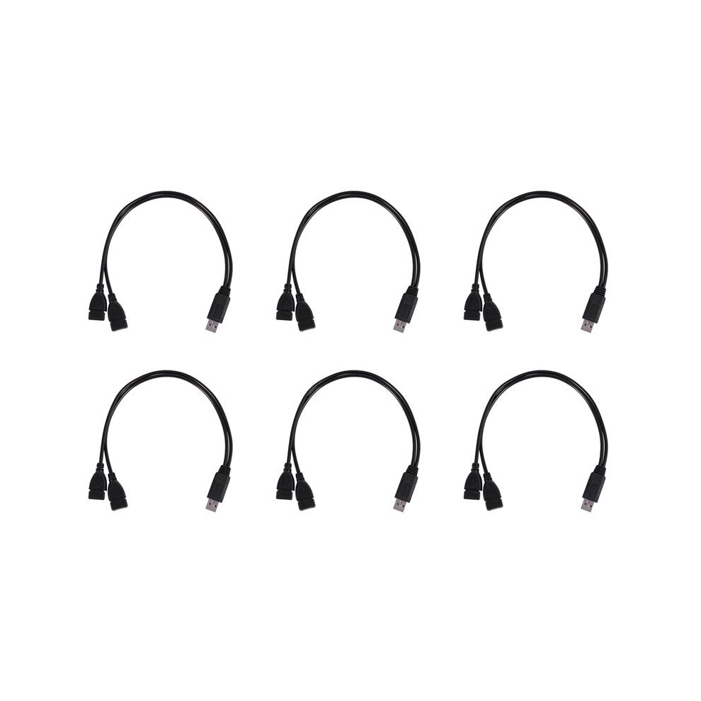 6X Usb 2.0 A Male To 2 Dual Usb Female Jack Y Splitter Hub Power Cord Adapter Cable 4713062689422