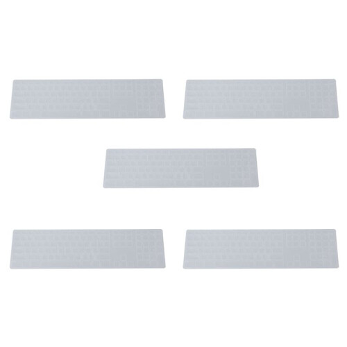 5X Silicone Thin Keyboard Skin Cover Protector with Numeric Keypad for   Transparent
