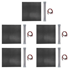 5Pcs P6 Outdoor LED Screen Panel 32X32 Pixels LED Display Module 192X192Mm 1/4 Scan RGB Full Color LED Screen Panel