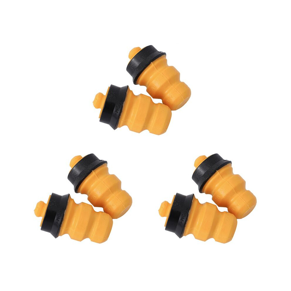 6Pcs Rear Axle Suspension Rebound Rubber Buffer Block For 207 301 2008 C3 Celysse 516680 / 9804750280 Yellow 4711668064674