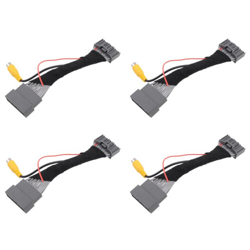 4X Car Rear View Camera Adapter Wire Harness Cable Video Connector for  CRV  EXI 2012-2016