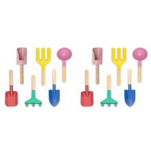 Giocattoli da Spiaggia per Bambini, Set da 12 Pezzi Attrezzi da Giardinaggio per Bambini Set di Giocattoli con Sabbia, Attrezzi da Giardinaggio In