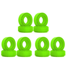 12pcs 1.9in Silicone Rubber Tire Wheels Insert Foam for 1/10 TRX4 Axial SCX10 Pro/Capra TF2/GEN8/MST Green
