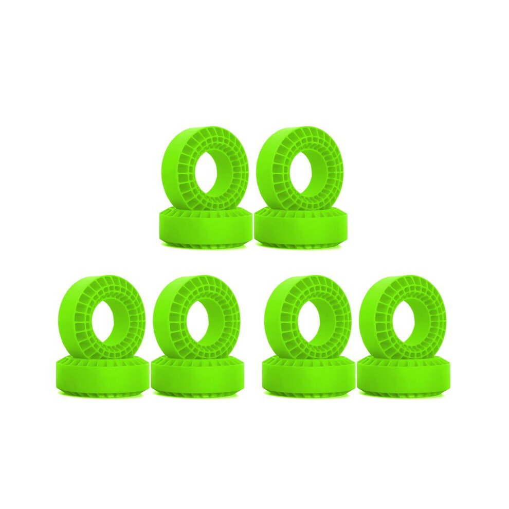 12Pcs 1.9In Silicone Rubber Tire Wheels Insert Foam For 1/10 Trx4 Axial Scx10 Pro/Capra Tf2/Gen8/Mst Green 6032445645977