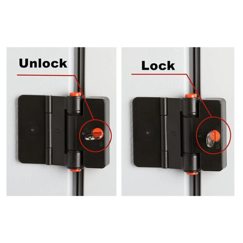 2X Refrigerator Door Locks, Double Button Bonded Refrigerator Locks, Keyed File Drawer Locks 1