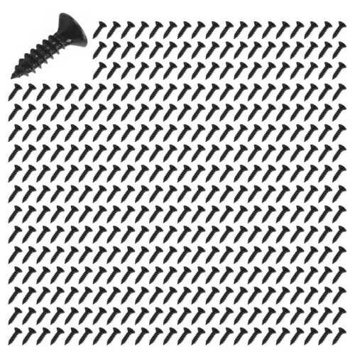 200Pcs Pickguard Screws 3MM for  Strat Style Guitar(Black)