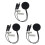 3X Wood Panel LED Touch Sensor Dimmer  Hidden  Touch  for LED Strip Black 1