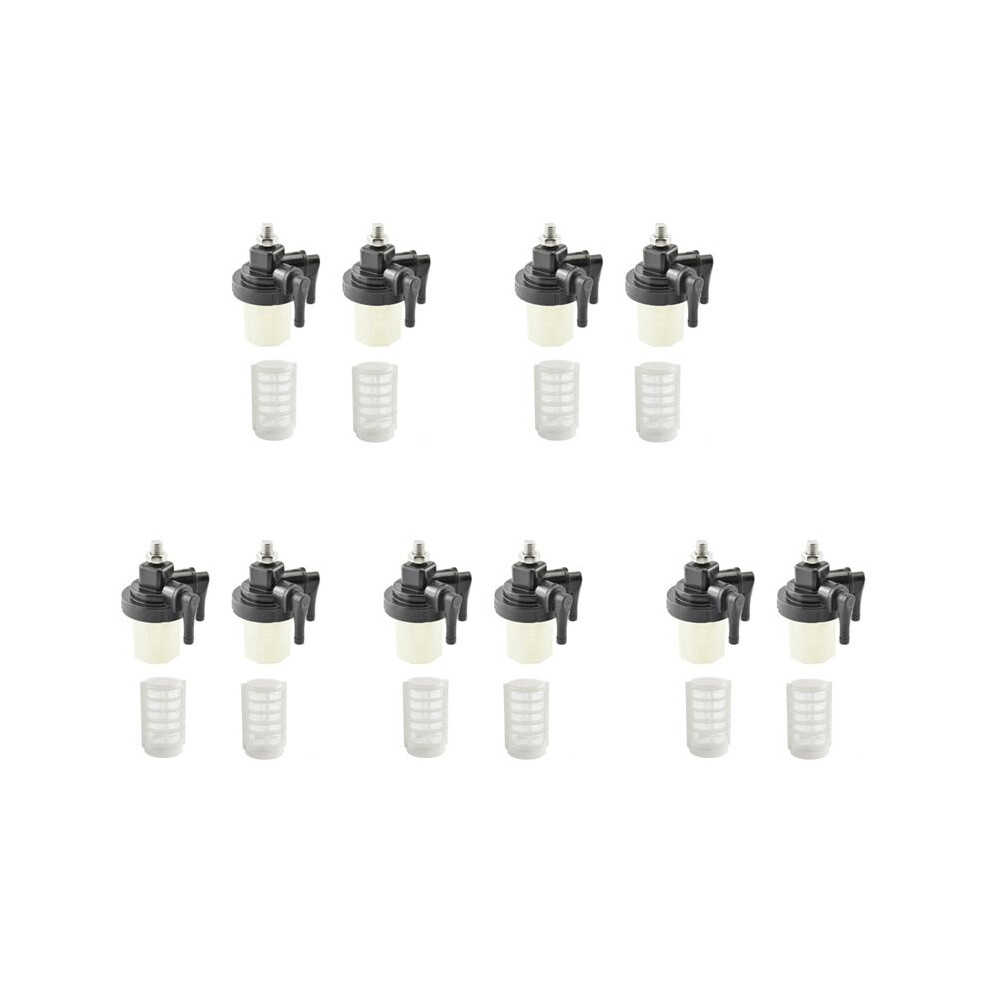 10 Sets Fuel Filter For Outboard Boat Motor Water Separator 9.9Hp 15Hp 20Hp 25Hp 30Hp 40Hp 61N-24560-00 6032229928487