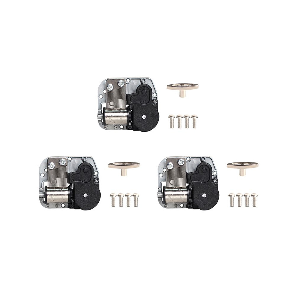 Typecat 3X Music Box Movement Diy Clockwork Type Musical Box Accessories Piano Model Music Box Movement Accessories