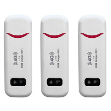 3X Dongle USB Inalámbrico 4G LTE, Punto de Acceso Móvil, Módem de 150Mbps, Tarjeta Sim, Enrutador de Banda Ancha Móvil, Enrutador 4G para Coche y