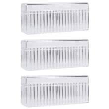 3X Acrylic Jewelry Box Organizer, with 60 Portable Anti Tarnish Jewelry Bags, Travel Jewelry Organizer