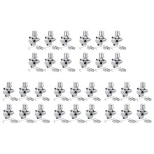 30Pack BPV-31 Piercing Valve Tap Valve Kits Verstelbare Klep voor Airconditioners HVAC 1/4Inch,5/16Inch,3/8Inch