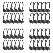 Classroom Headphones 40 Pack for Kids School, Earphones 3.5MM Audio Headset for Students Children Toddler Teens