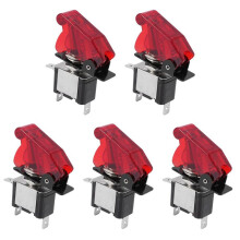 5X 12V 20A Auto Lkw Abdeckung Led Licht Spst Umschalten Wipp Schalter Kontrolle ein / Aus 2 Pins