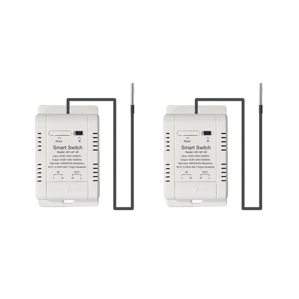 2X Wifi Temperature With 2M Sensor Ewelink Wifi 20A Thermostat Temperature Supports Voice Control 6032269407362