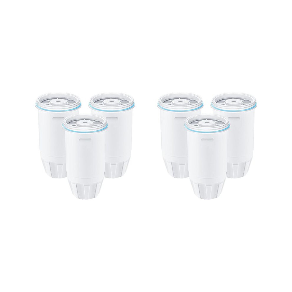 Typecat 6Pcs Water Filters Replacement For Zero Zr-001,Zr-003 Zr-004, Zr-006 Water Pitchers And Dispenser,Multi-Layer Filtration
