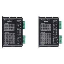 2X DM556 CNC Digital Stepper Motor Driver 2-Phase Stepper Motor Driver 20-50V  Max 5.6A 128 Subdivision for Motor