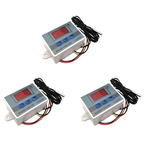3X 12V Professional W3002 Digital LED Temperature Controller 10A Thermostat Regulator XH-3002