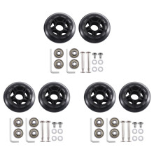80 X 24 mm Gepäckrollen Ersatz-Kofferrollen mit 6 mm Karbonstahllagern Räder für Koffer Skate 3 Paar