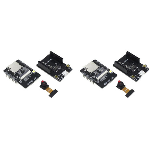 2X Placa de Desarrollo ESP32-CAM Módulo WiFi+Cámara OV2640+Base ESP32 WIFI  IoT Placa Base CPU de 32 Bits de Doble Núcleo