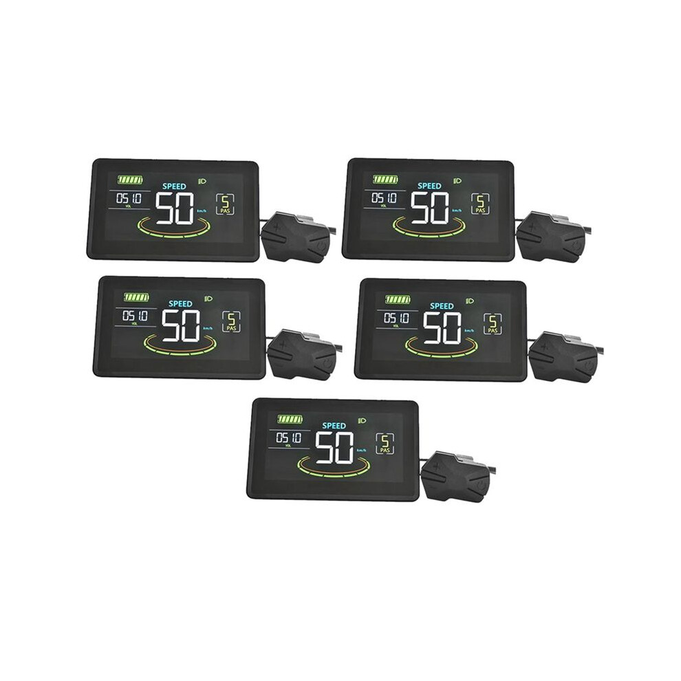 5X H6c Electric Bike Lcd Display Meter 24V-60V E Scooter Lcd Panel Color Screen With Usb Uart For Electric Bike(5Pin) 6031788078664