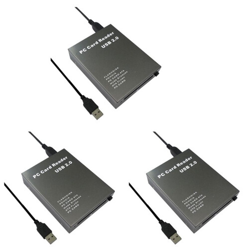 3X USB2.0 PCMCIA Card Reader ATA Card Reader PC Card Reader USB 2.0 to PC ATA PCMCIA Adapter Flash Disk Memory Card