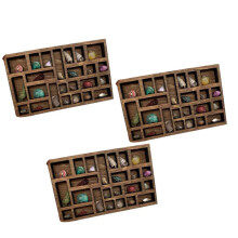 3X 1:12 Miniatura Trinket Shelf Miniatura Cristal Prateleira Casa de Bonecas Miniatura DecoraçãO Impressoras Miniatura