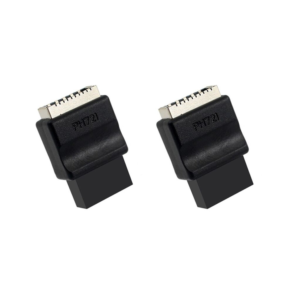 2X Motherboard Usb2.0 9Pin Male To Type-E Female Adapter Type-E Interface Header Adapter 6033600775393