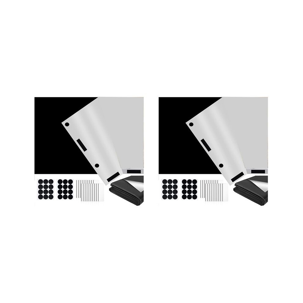 Unisex 2X Blackout Curtains Shade For Bedroom Portable Diy Blackout Blinds, Out Shade For Indoor Windows For Nursery Room