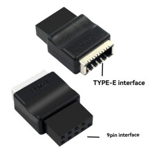 2X Moederbord USB2.0 9PIN Mannelijk Naar Type-E Vrouwelijk Adapter TYPE-E Interface Header Adapter