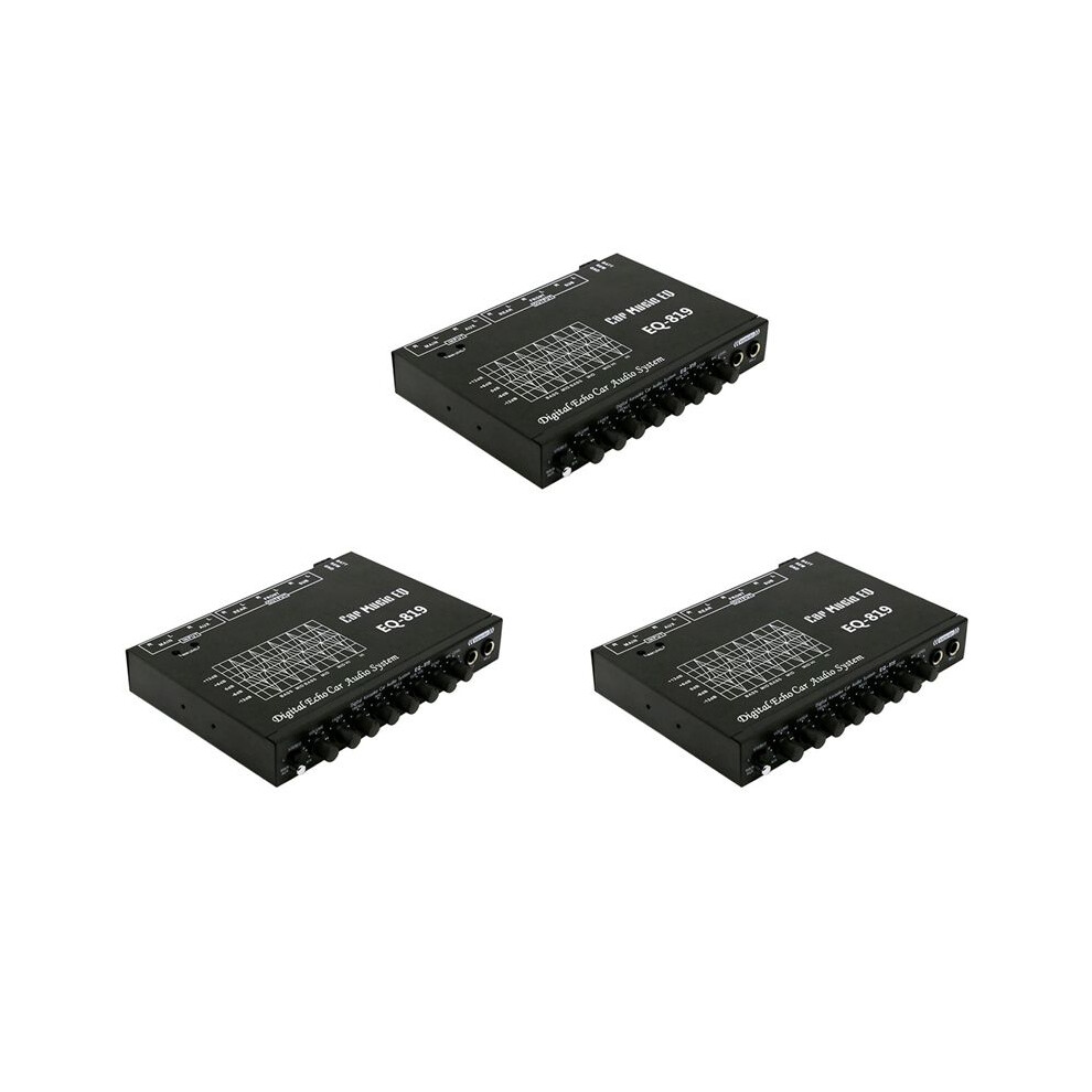 3X Eq-819 Car Equalizer Multifunctional Car Audio Eq Tuning Crossover Amplifier Parametric Equalizer Car Audio Equalizer 6032493301191