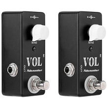 2X Moskyaudio Vol Attenuator Pedal Elektor Gitarren Effekt Pedal mit Echtem Bypass Voll Metall Shell Gitarren Zubehör