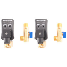 2X G1/2 DN15 230V Automatic Timed Water Tank Electronic Timed Drain Valve for Air Compressor Condensate Management