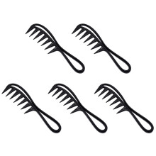 5X Wide Tooth  Plastic Comb Detangler Curly Hair Salon Hairdressing Comb Massage for Hair Styling Tool