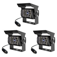 3X 1080P HD-Rückfahrkamera, IP69 Wasserdichter Weitwinkel-Rückfahrkamera für Monitor-LKW-Anhänger-Pickup
