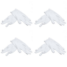 8X White Baumwollhandschuhe Antistatische Handschuhe Schutzhandschuhe für Hausarbeiter