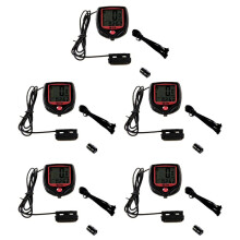 5X Waterproof Bike Computer Bicycle Meter Odometer Speedometer LCD Display Cycling Computer Velocimetro Wired Stopwatch