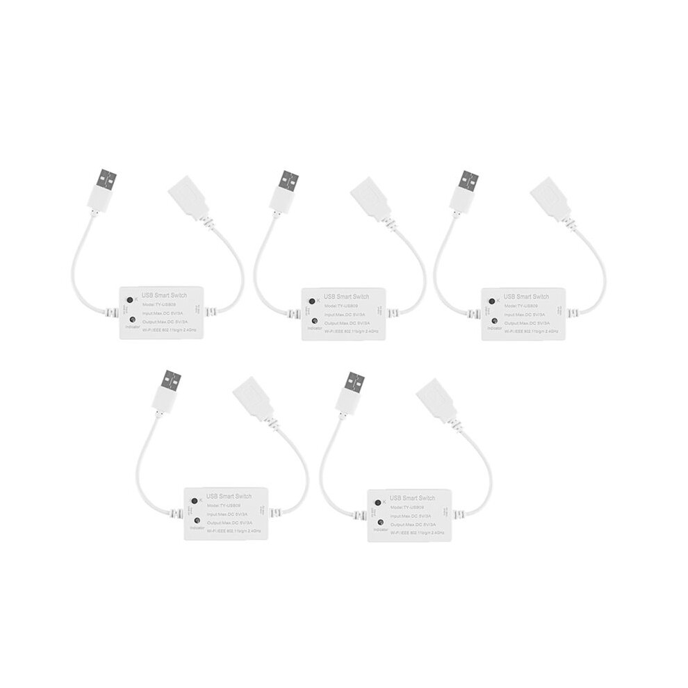 5X Tuya Usb Wifi Controller Universal Breaker Timer Life For Usb Appliances For Alexa Home 6031445509234