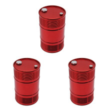 3X Metal Oil Drum Fuel Tank Container for 1/10 RC4WD D90 SCX10 Rock Crawler RC Car Decor Accessories