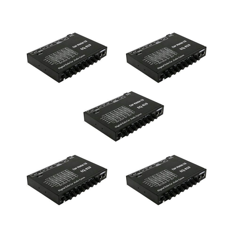 5X Eq-819 Car Equalizer Multifunctional Car Audio Eq Tuning Crossover Amplifier Parametric Equalizer Car Audio Equalizer 6031643165188