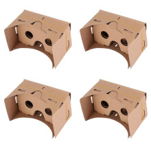 4 Conjunto Tablero Duro De 6 Pulgadas DIY 3D VR Gafas De Realidad Virtual Para  CartóN