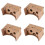 4 Sets 6 Inch DIY 3D VR Virtual Reality Bril Hardboard voor  Karton 1