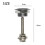 16X Quick Release Push Hood  Button Car Pin Bonnet Lock Fermo per Paraurti Fermi Argento 5