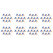 80 Pcs Safety Silicone Soft Ear Plugs - Hearing Protection Muffs with Cord - Noise Reduction  Orange
