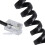 5pcs 9.3 Inch Black RJ9 Telephone Phone Modem Coil  Cord Cable 7