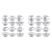 24 Pcs 6 Shapes Bath-Bomb Making for Crafts DIY Bath-Bomb Crafting Press Mould for Handmade Soaps Candle Cake Baking